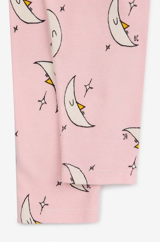 Bobo Choses legginsy niemowlęce Beneath The Moon 224AB054 różowy AW24
