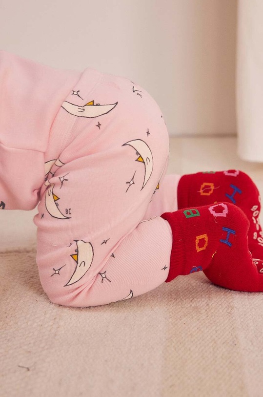 Bobo Choses legginsy niemowlęce Beneath The Moon różowy 224AB054