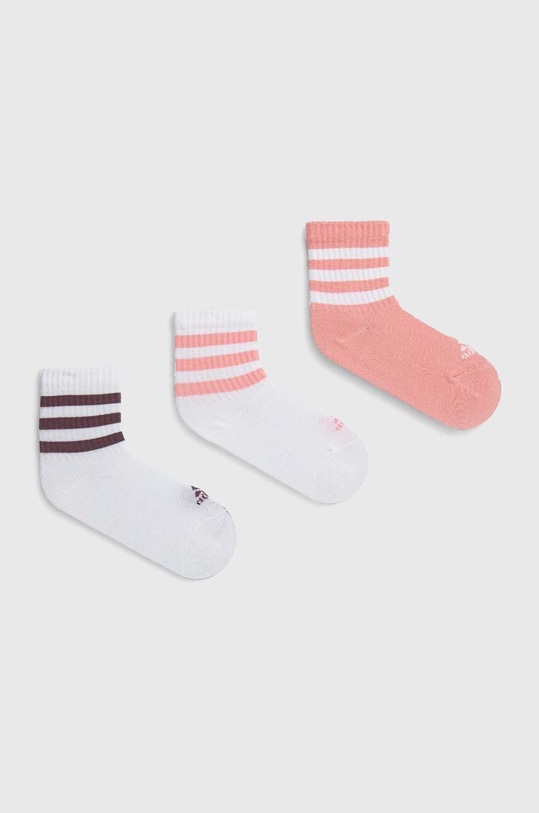 adidas Performance skarpetki dziecięce KIDS BTS 3PP 3-pack skarpetki długie różowy JD9597