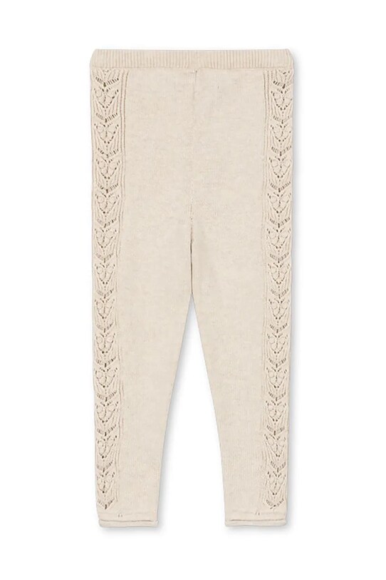 Konges Sløjd leggins copii CABBY KNIT PANTS KS101447 bej AW24