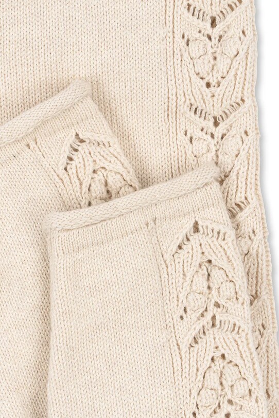 Konges Sløjd leggins copii CABBY KNIT PANTS bej KS101447