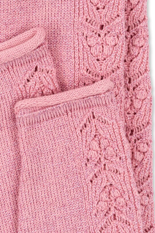 Konges Sløjd leggins copii CABBY KNIT PANTS roz KS101447
