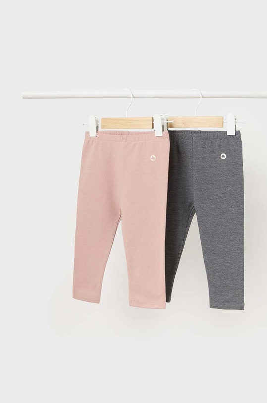 Dětské legíny Mayoral 2-pack pletenina růžová 702.4D.Baby.9BYH