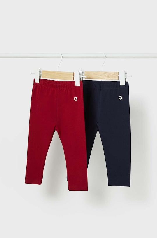 Dětské legíny Mayoral 2-pack pletenina červená 702.4D.Baby.9BYH