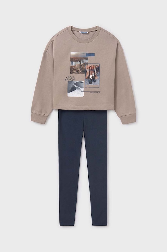 Παιδικό φούτερ και κολάν Mayoral στάμπα σκούρο μπλε 7754.8E.Junior.9BYH