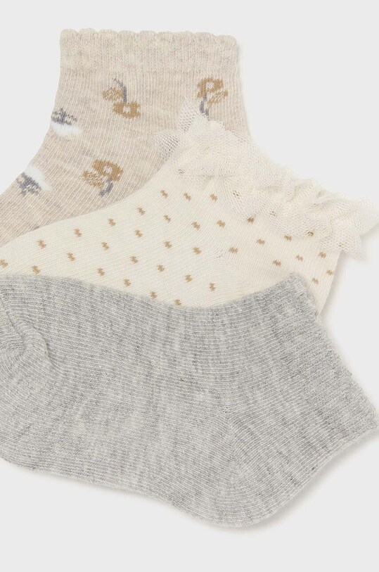 Detské ponožky Mayoral 3-pak 10760.4G.Skarpetki.9BYH sivá AW24