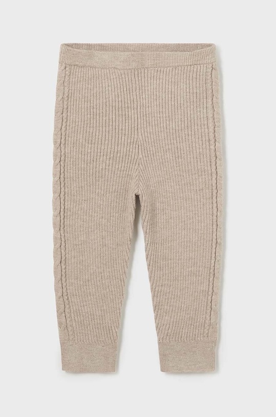 Mayoral legginsy dziecięce dzianina beżowy 10764.4F.Baby.9BYH