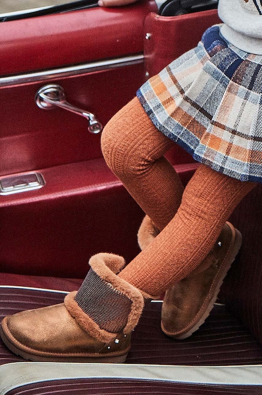 Dziewczynka Mayoral rajstopy dziecięce 10800.6D.Rajstopy.9BYH brązowy