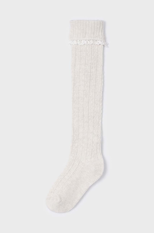 Дитячі шкарпетки Mayoral довгі шкарпетки бежевий 10807.6C.Skarpetki.9BYH