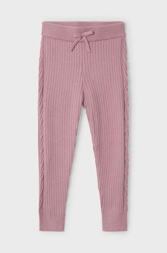 Mayoral legginsy dziecięce dzianina różowy 10812.6E.Mini.9BYH