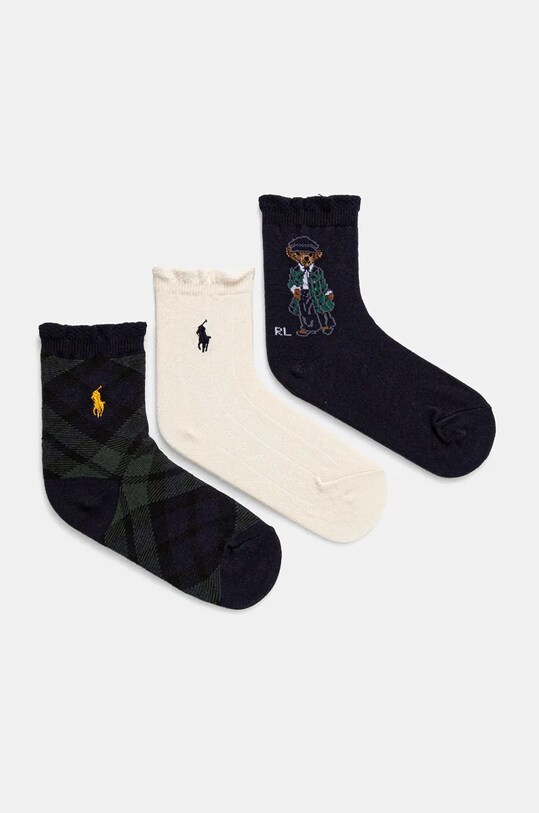 Детские носки Polo Ralph Lauren 3 шт длинные носки тёмно-синий 446958814001