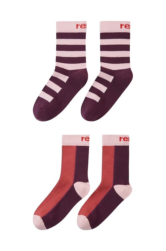 Дитячі шкарпетки Reima Jalkaan 2-pack довгі шкарпетки бордо 5300046D.G.9BYH