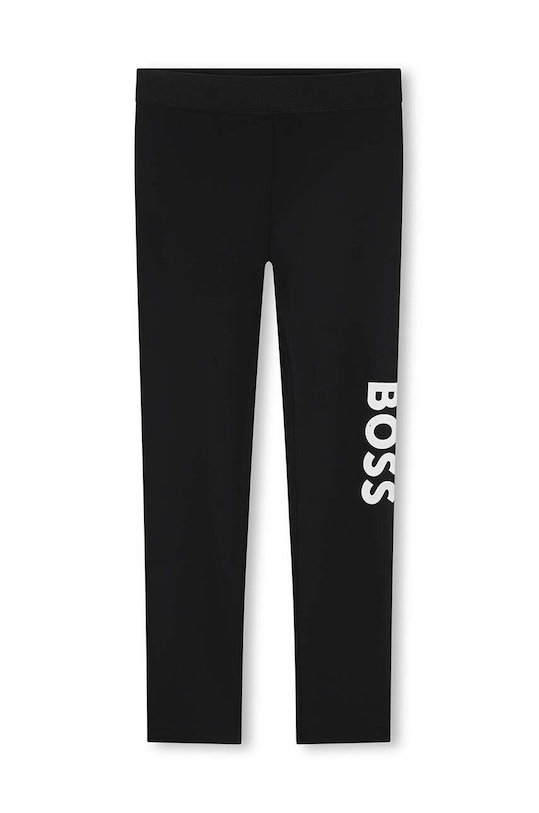 BOSS leggins copii tricotaj negru J51100.156.162