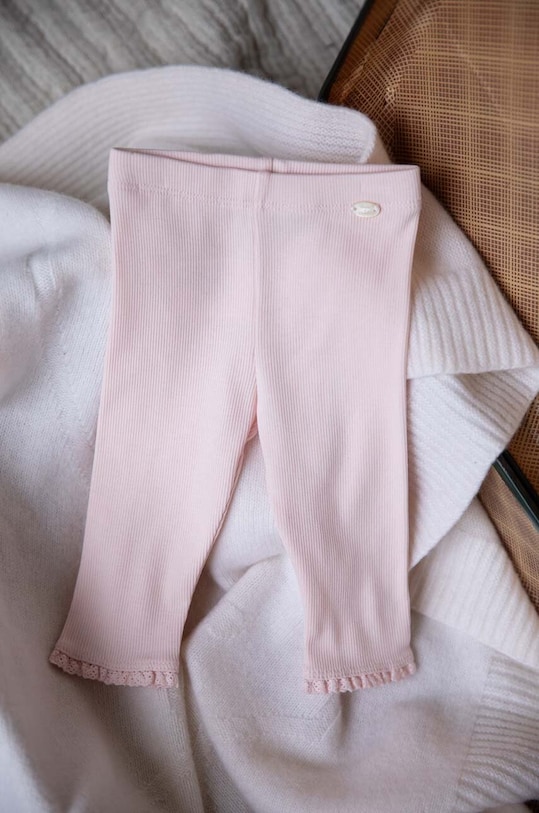 Tartine et Chocolat leggins din bumbac pentru bebeluși bumbac roz TZ24001.60.74