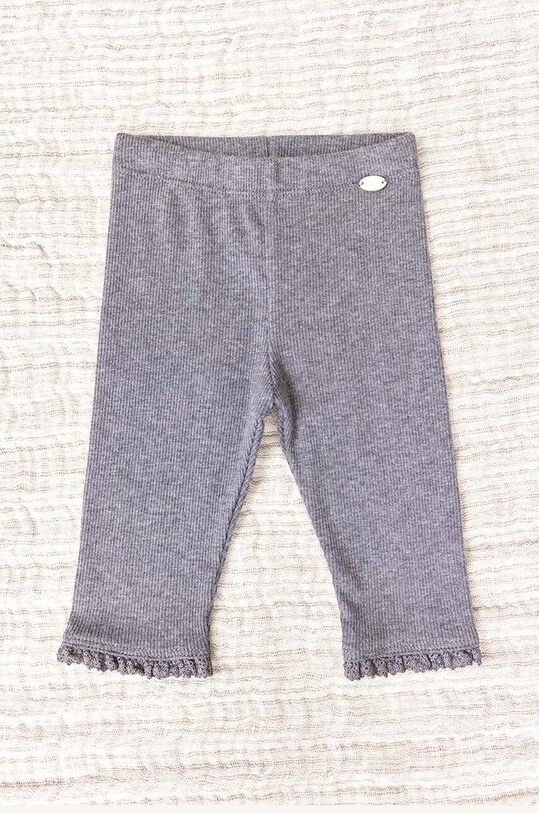 Tartine et Chocolat leggins din bumbac pentru copii bumbac gri TZ24001.104