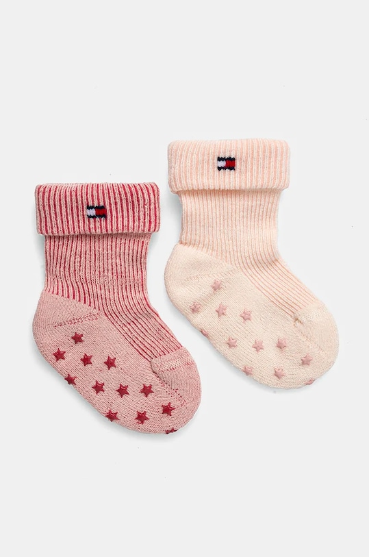 Tommy Hilfiger skarpetki dziecięce 2-pack skarpetki długie różowy 701229882.G.9BYH