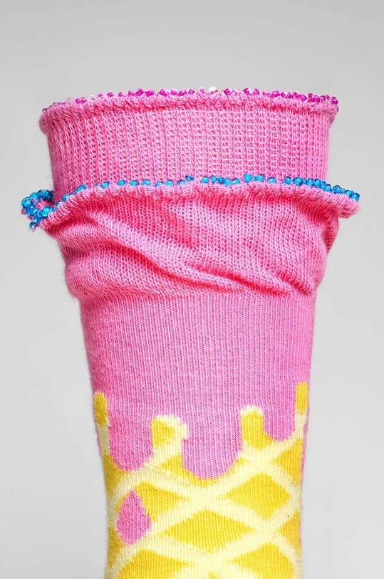 Happy Socks sosete copii Kids Ice Cream Sock P001882 roz AW24