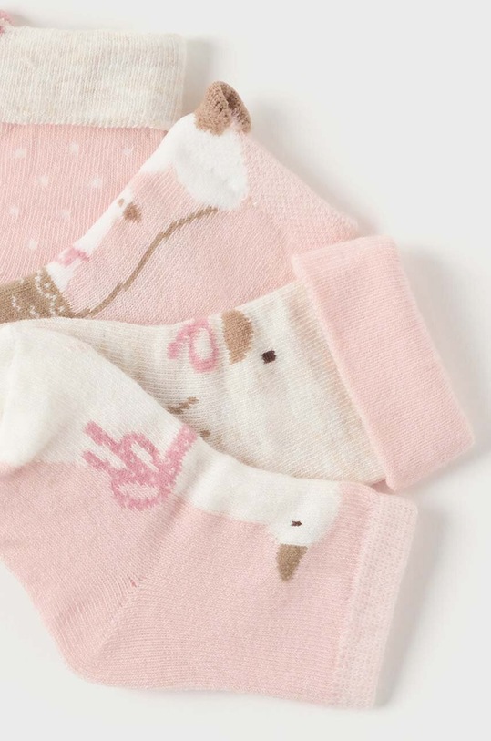 Mayoral Newborn sosete copii 4-pack 9762.2G.Newborn.G.9BYH roz AW24