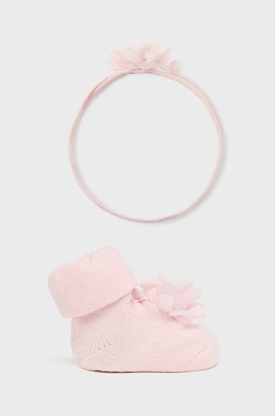 Mayoral Newborn skarpetki niemowlęce skarpetki długie różowy 9763.2L.Newborn.9BYH