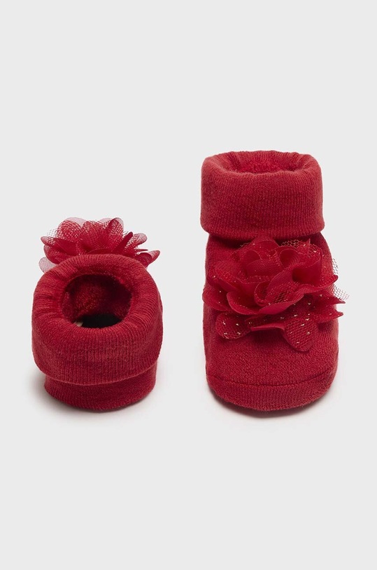 Kojenecké ponožky Mayoral Newborn 9763.2L.Newborn.9BYH červená AW24