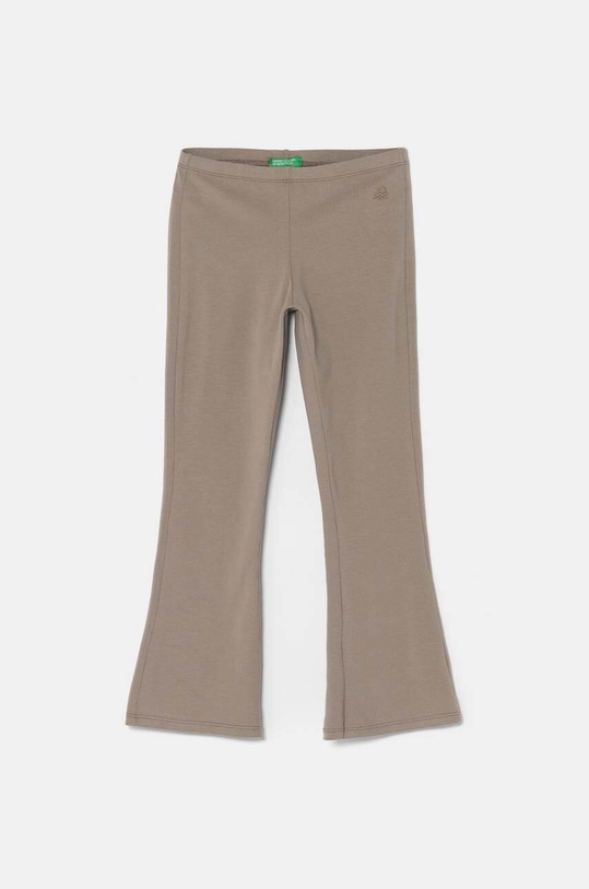 United Colors of Benetton legginsy dziecięce z elastanem brązowy 3DKECF037.G.Seaso.9BYH