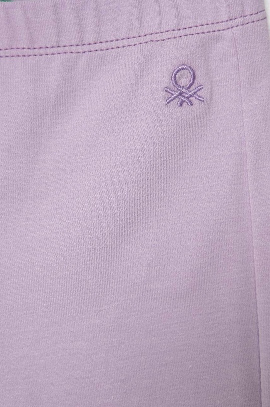 Dziewczynka United Colors of Benetton legginsy dziecięce 3DKEGF028.P.Seaso.9BYH fioletowy