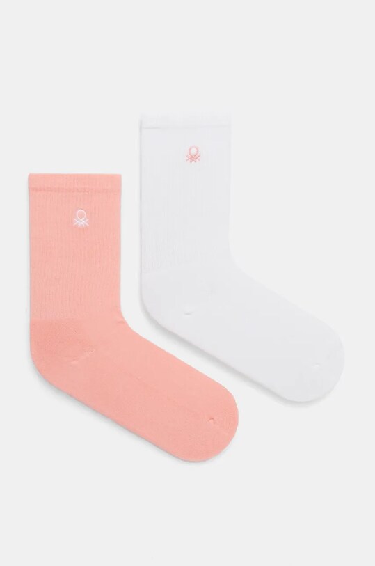 Шкарпетки United Colors of Benetton 2-pack аплікація помаранчевий 6AO30702A.G.G.Seas.9BYH