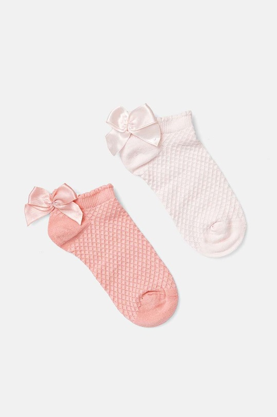 Detské ponožky United Colors of Benetton 3-pak krátke ponožky ružová 6AO30703A.G.Seasonal