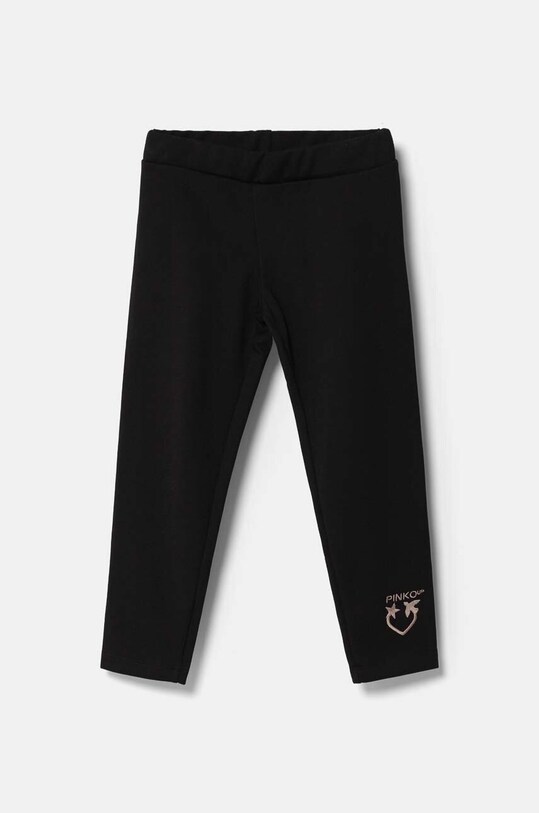Pinko Up legginsy dziecięce aplikacja czarny F4PIBGLG191