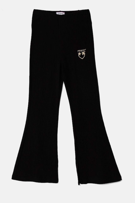 Pinko Up legginsy dziecięce z elastanem czarny F4PIJGLG145