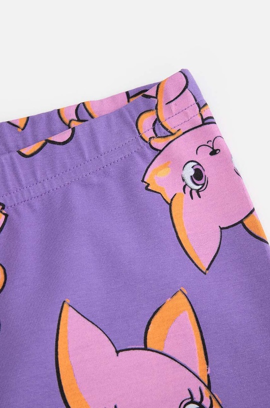 Dziewczynka Coccodrillo legginsy dziecięce ZC4122104VGA fioletowy