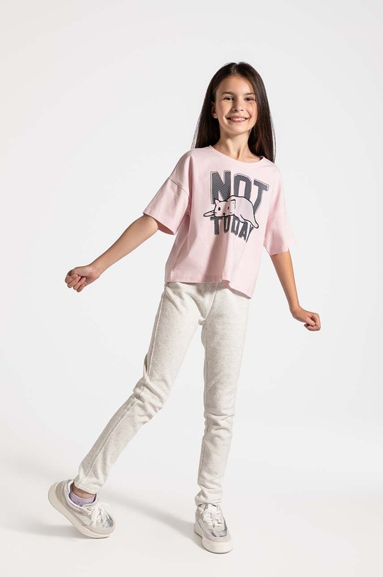 Coccodrillo leggins copii tricotaj gri ZC4122601CGJ