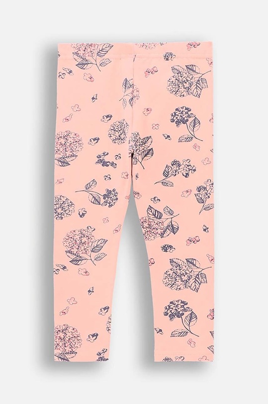 Coccodrillo leggins din bumbac pentru copii ZC4122101FGN roz AW24