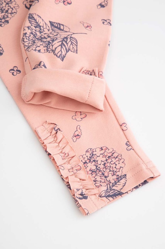 Coccodrillo leggins din bumbac pentru copii roz ZC4122101FGN
