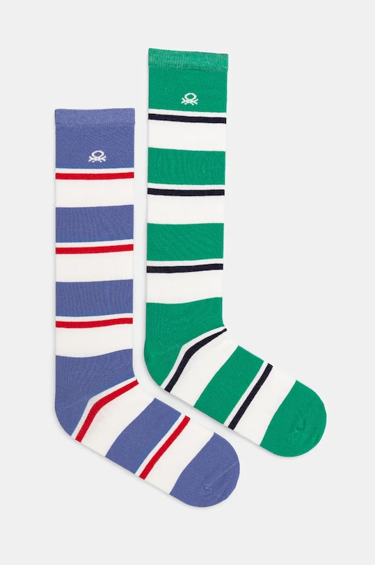 Дитячі шкарпетки United Colors of Benetton довгі шкарпетки зелений 6AO30703K.G.Seasonal
