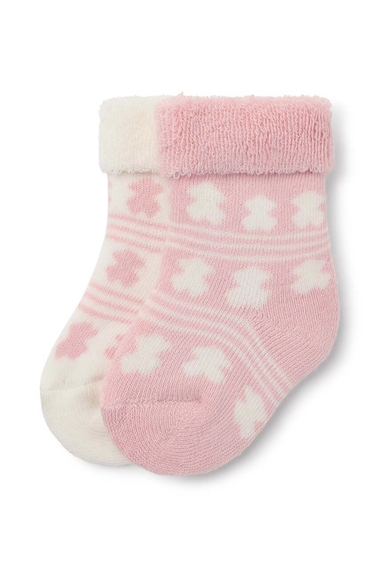 Tous skarpetki dziecięce SSocks 2-pack skarpetki długie różowy SSocks.2104.G