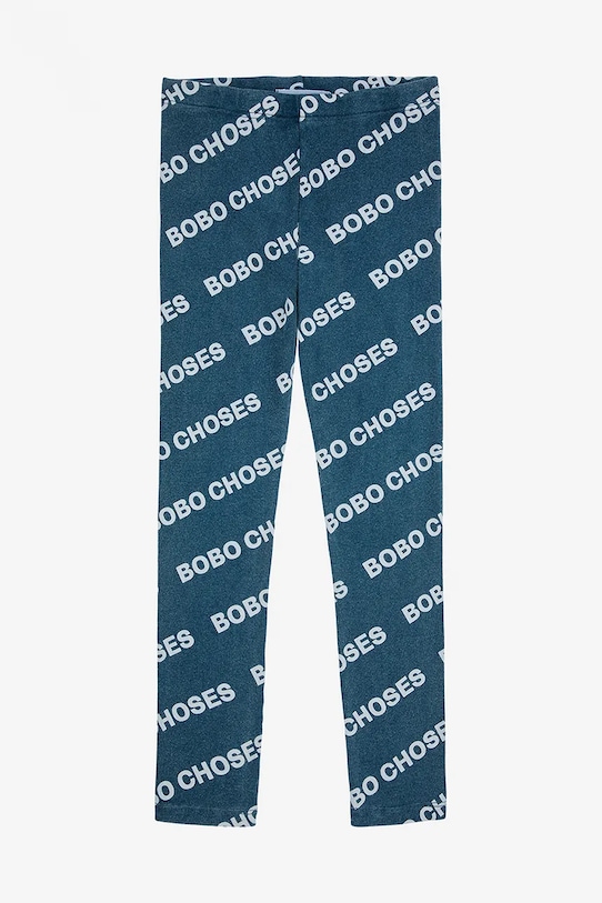 Bobo Choses leggins copii 224TC007 albastru AW24