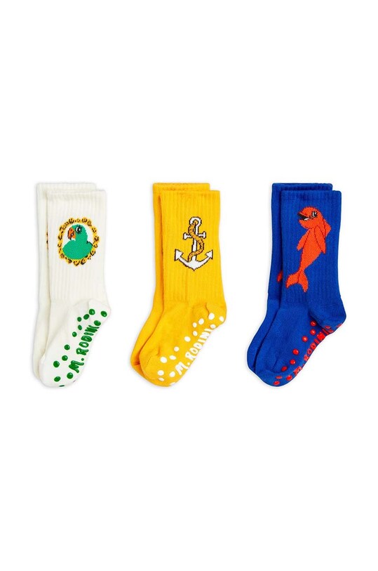 Mini Rodini sosete copii Dolphin 3-pack sosete lungi multicolor 2466010600