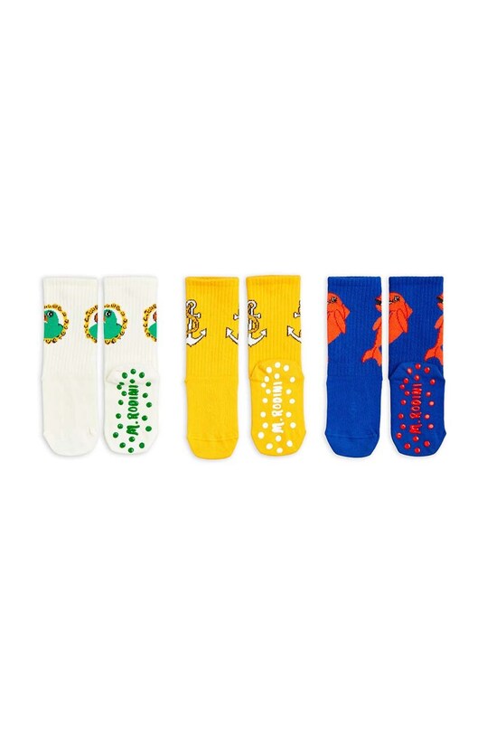 Mini Rodini skarpetki dziecięce Dolphin 3-pack 2466010600 multicolor AW24