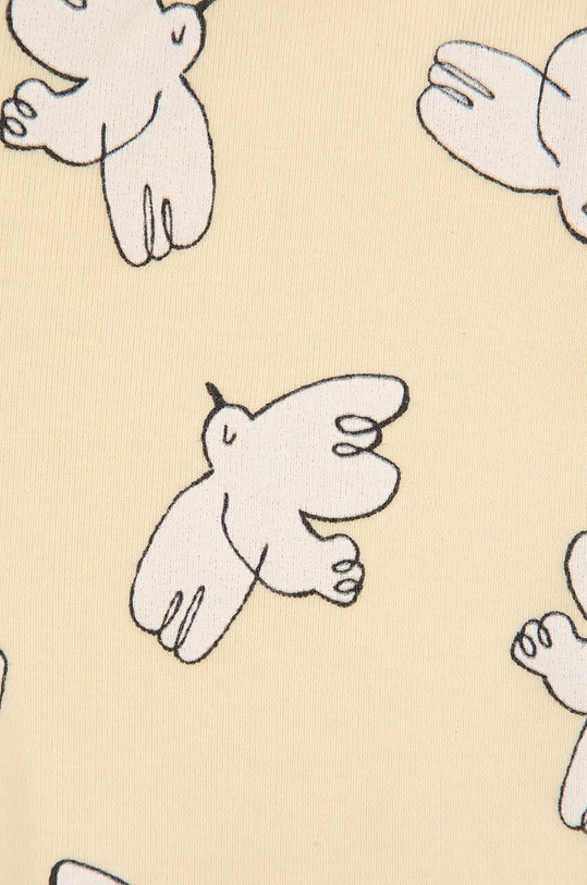 Bobo Choses legginsy niemowlęce Freedom Bird 224AB050 żółty AW24