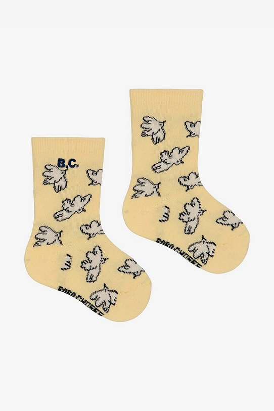 Bobo Choses sosete copii Freedom Bird sosete lungi galben 224AH001