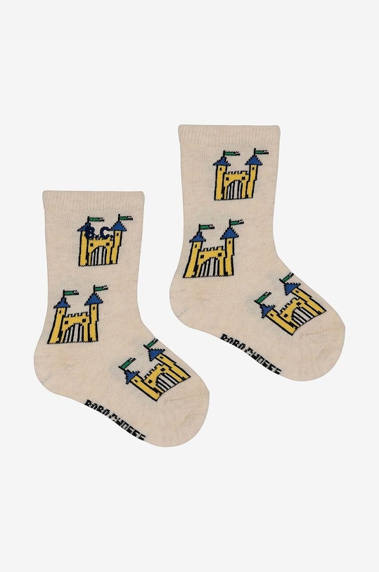 Bobo Choses skarpetki dziecięce Faraway Castle skarpetki długie beżowy 224AH003