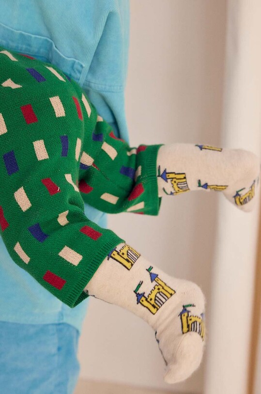 Chłopiec Bobo Choses skarpetki dziecięce Faraway Castle 224AH003 beżowy
