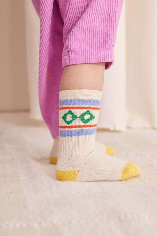 Дитячі шкарпетки Bobo Choses Diamond 224AH010 бежевий AW24