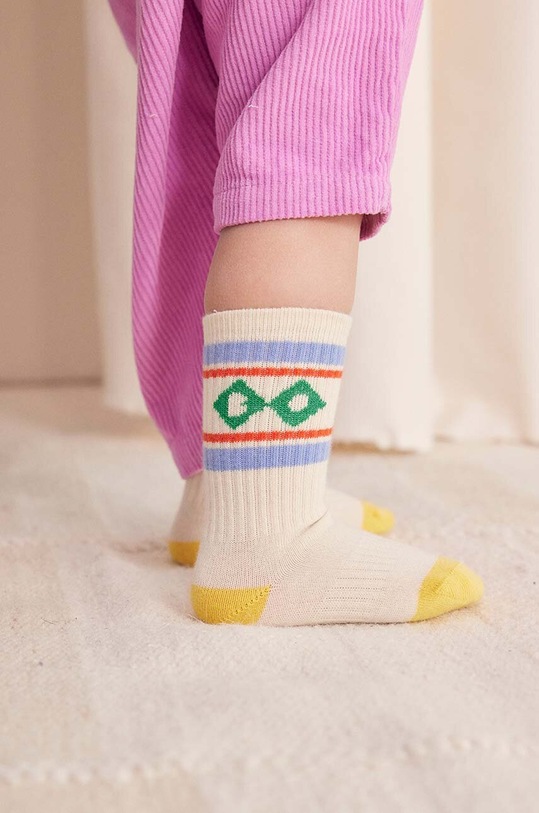 Bobo Choses skarpetki dziecięce Diamond 224AH010 beżowy AW24