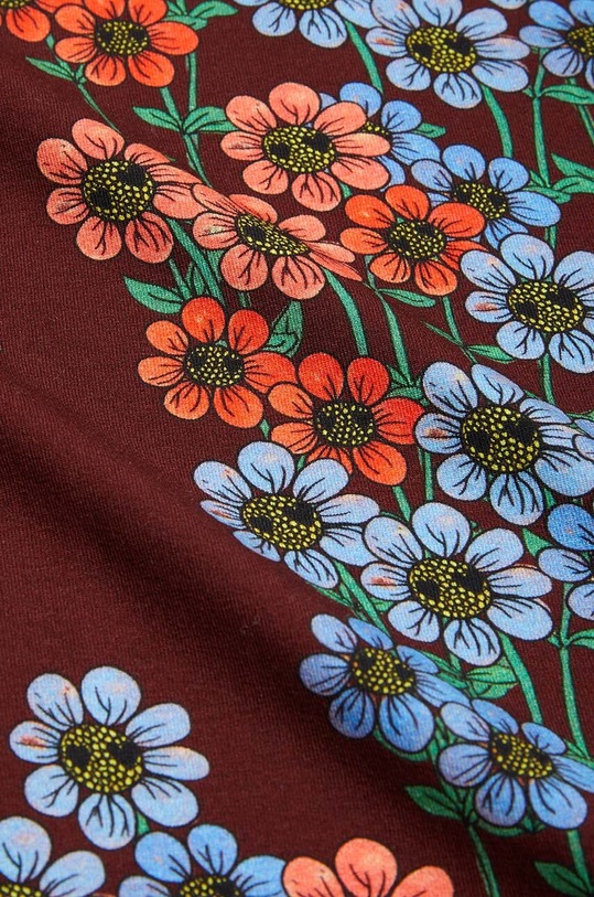 CHLAPEC Dětské legíny Mini Rodini Daisys 2473011700 hnědá