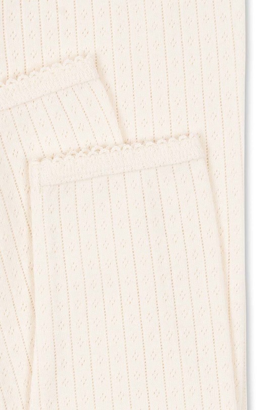 Dětské bavlněné legíny Konges Sløjd MINNIE PANTS GOTS bílá KS101612