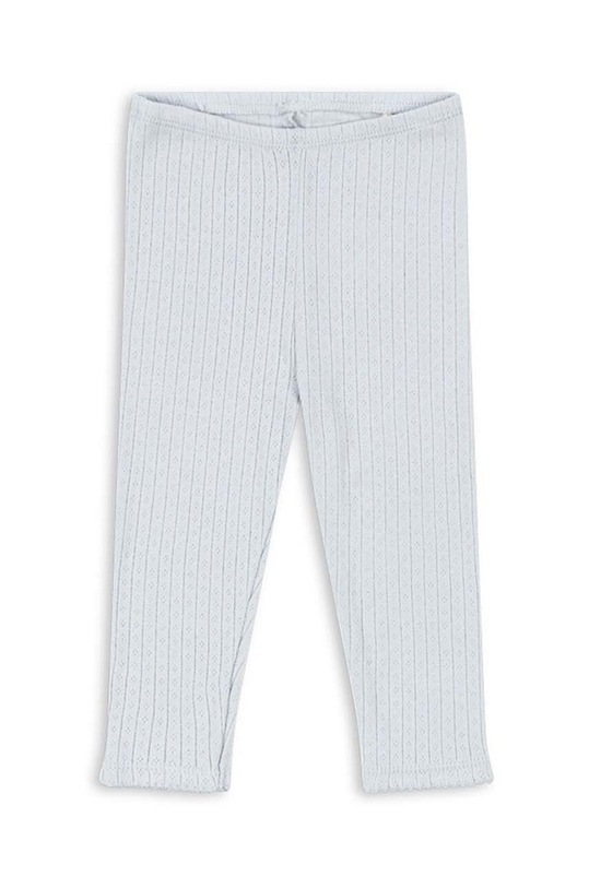 Dětské bavlněné legíny Konges Sløjd MINNIE PANTS GOTS pletenina modrá KS101612