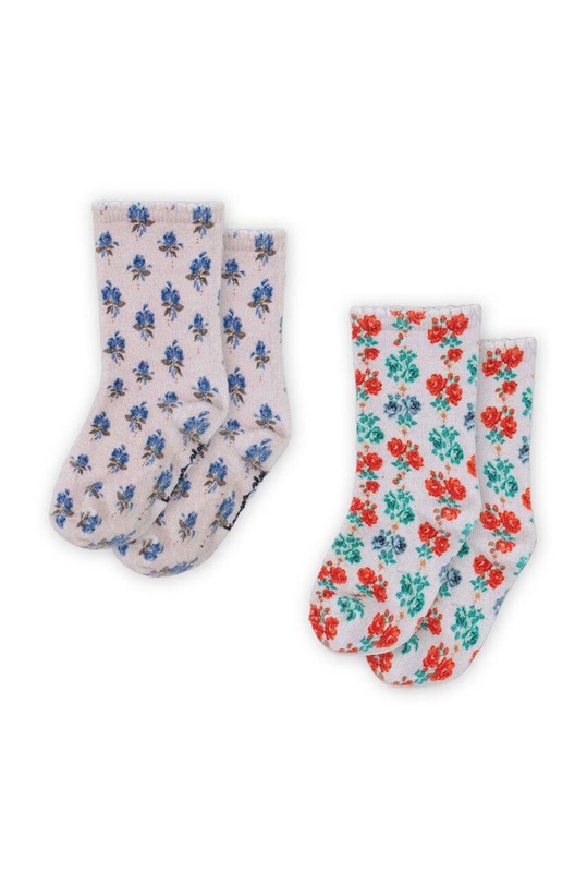 Dětské ponožky Konges Sløjd 2 PACK PRINTED SOCKS 2-pack dlouhé ponožky bílá KS101776