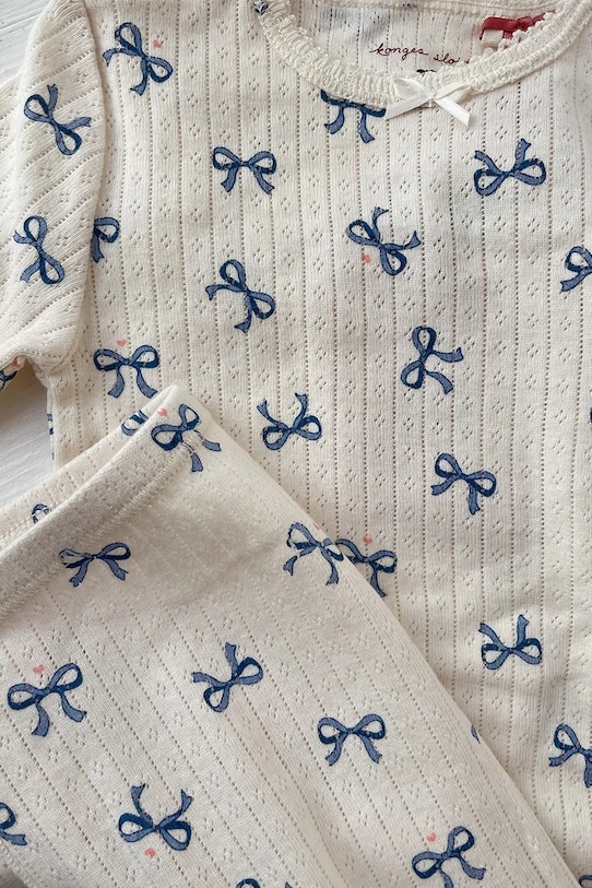 Dětské bavlněné legíny Konges Sløjd MINNIE PANTS GOTS KS102058 bílá